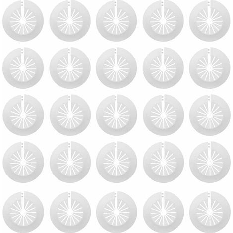Pair 30 Stück Kunststoff-Rohrheizkörper, Heizkörper-Rohrabdeckungen, einzelne Rosetten, Heizkörper-Rosetten-Rohrabdeckungen, Rohrhülsen für 14–29 mm Rohre (weiß) (1/5)