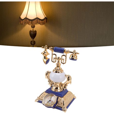 Tischlampe mit Spielzeugtelefon, kreatives Weckertelefon, multifunktionale Tischlampe, Kindergeschenk, 220 V, europäische Norm 8178-3 (1/5)