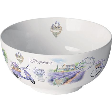 Bol blanc en porcelaine balade en provence