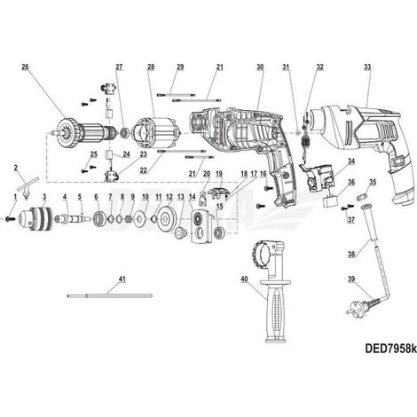 Accesorio Dedra 5900315063941 interruptor impacto multitool (1/2)