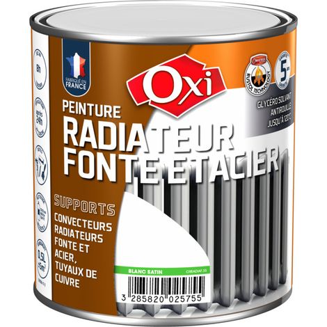 Peinture OXI Radiateur Fonte et Acier 0.5 Litre blanc - OXI (1/2)