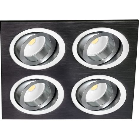 Anello incasso elio nero (4 luci) CRISTALRECORD 03-064-00-115 (1/5)