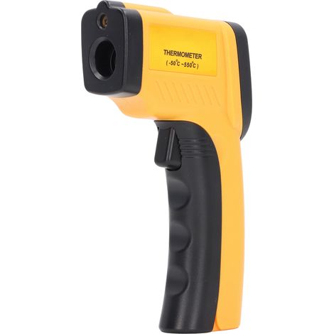Thermomètre infrarouge industriel sans contact à main pistolet de mesure de température -50 à 550 °C en ABS (1/5)