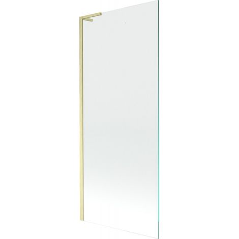 Mexen Next L Badewannenfaltwand 1-flügelig 80 x 150 cm, transparent, gold gebürstet - 895-080-000-03-00-55