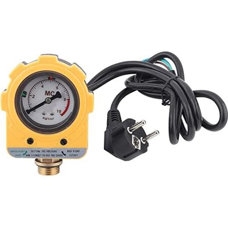 220V 010 bars Interrupteur Électronique Unité de Pressostat Réglable pour Pompe à Eau (Prise l'EU) - (1/5)