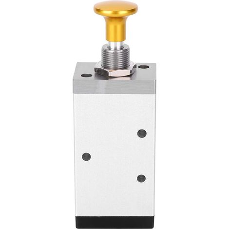 Vanne Manuelle Pneumatique en Alliage D'aluminium, Vanne de Commutation à Cinq Voies pour Systèmes Mécaniques-raccord fileté G1/4 Pouces (4R310-08) (1/5)