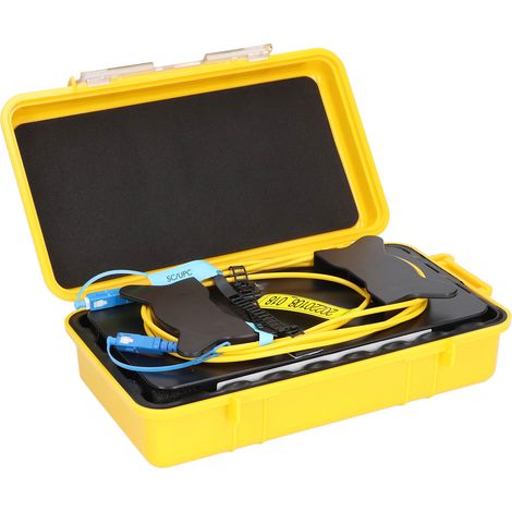 OTDR-Startkabelbox, Glasfaserringe, Totzoneneliminator, SM SCUPC zu SCUPC, 1000 Meter (1/5)