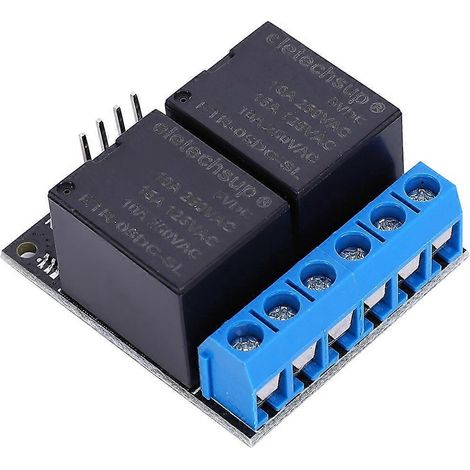 Module de relais bistable autobloquant 2 canaux SL25A02 5 V avec interrupteur de commande de niveau bas monopuce (1/4)