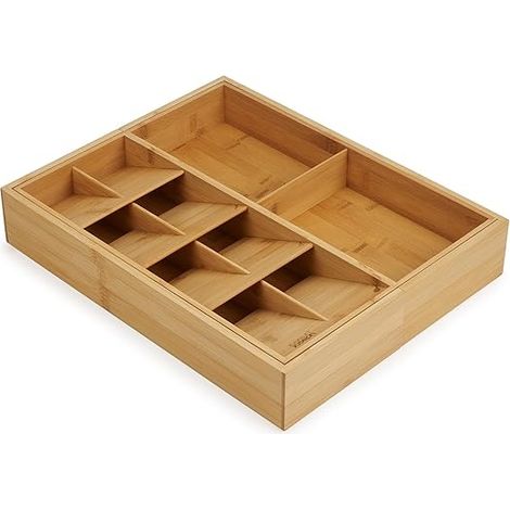 DrawerStore, Joseph Joseph, Bamboo Expanding Modell, Besteck, Utensilien und Gadgets Organisator, Hauptküche verwenden, erweiterbar Funktionen, Bambus Farbe.
