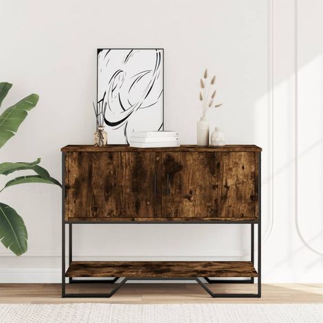 Maison Exclusive - Tavolo Consolle Rovere Fumo 100x35x74,5 cm in Truciolato