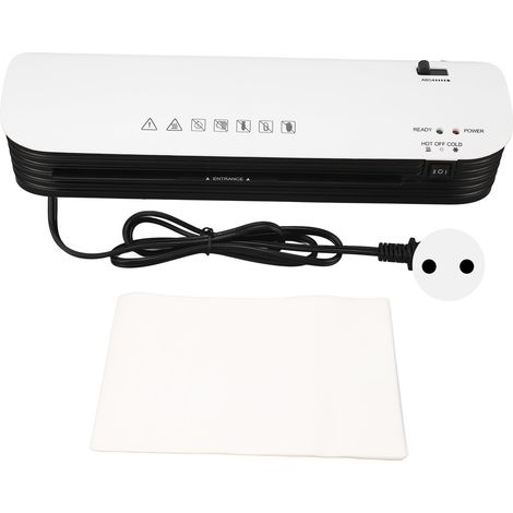 Ponceuse thermique A4 avec 50 feuilles, machine de laminage à chaud et à froid pour usage domestique, scolaire et bureau, prise UE 220-240V (1/5)