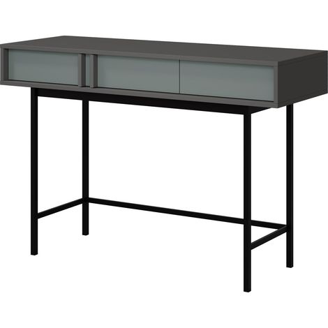 Consola Levali 110, Verde polvoriento, 83x123x43cm, Con cajones