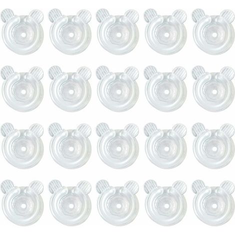 20 Pliers to Couette for Cover of Couette Fastening Secure, Set of 20 Clips Anti-Dérapage in Plastic Rigidity (1/5)