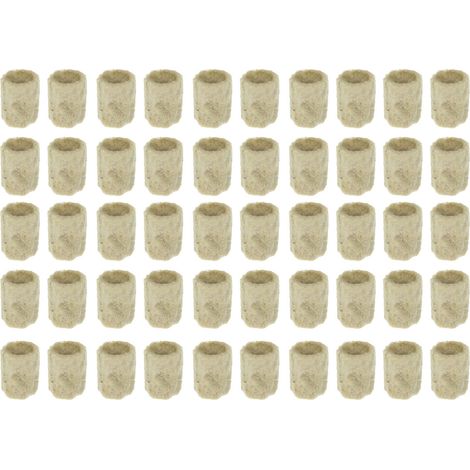 50x Cubos Laine de roche pour dmarrage de fleurs de jardin (1/5)