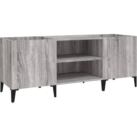 Meubles de Rangement,Armoire à disques sonoma gris 121x38x48 cm bois d'ingénierie CFW692605 (1/5)