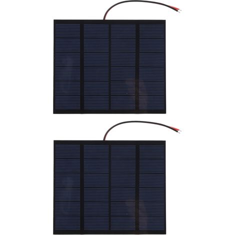 Ortviai Panneaux Solaires 1,5 W 6 V Monocristallins DIY – 2 pièces 110 x 92 mm pour chargeur portable de téléphone, tablette, appareil photo (1/5)