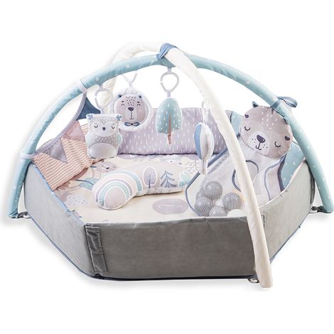 MoMi MAED00017 gymnase et tapis d'éveil pour bébé Multicolore Tapis de jeux pour bébé
