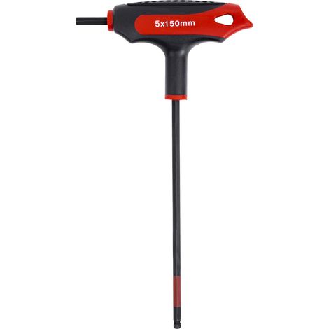 STIER T-Griff-Schraubendreher, 6KT, SW 5 mm, als Kurz- oder Langklinke nutzbar, optimale Kraftübertragung