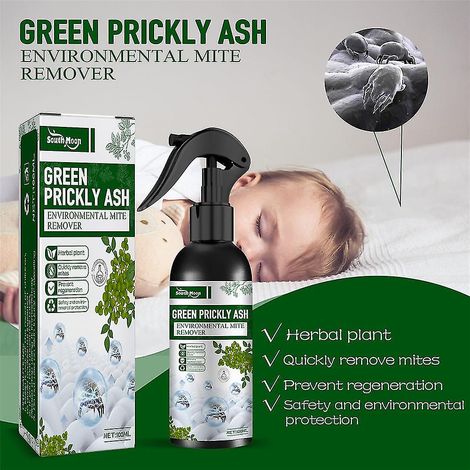 Green Prickly Ash Spray Environmental Mite Remover For Bed Sofa (1/5)