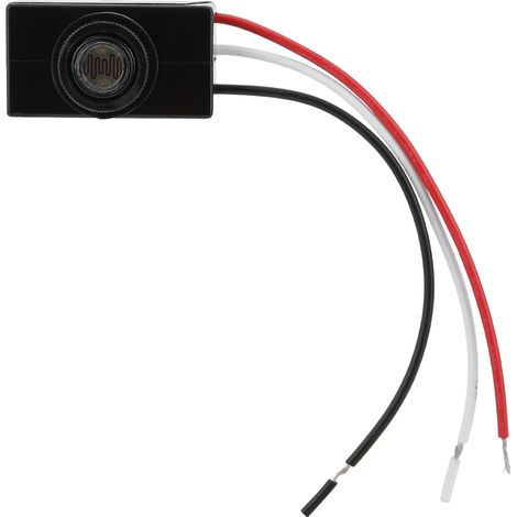 Capteur Photocellule Crépusculaire - 120 V AC à 277 V AC - Pour Éclairage Extérieur Automatique - 1 Pièce