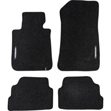 Tapis de Sol de Voiture pour BMW Série 1 E81 2004-2011 Velours Durable Noir 4Pcs (1/5)