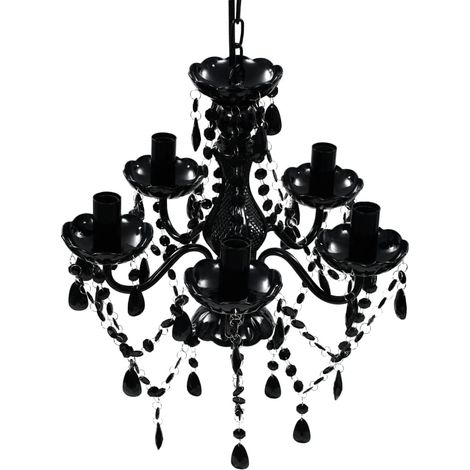 1 Lustre Cristal 5 Ampoules Plafonnier Acrylique Salon Chambre Maison
