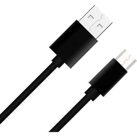 CAVO USB-A / MICRO USB 2,1A NERO 1MT