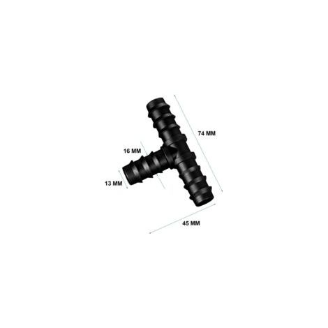 Connecteurs de Tuyaux pour 16 mm Système d'Irrigation (Tee) - Crezuo (1/3)
