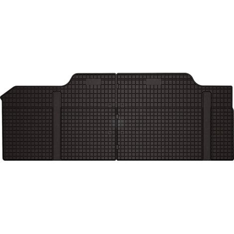Alfombrillas de goma para coche: MAN TGE furgoneta, tercera fila (2017-) - negras, a medida (1/5)