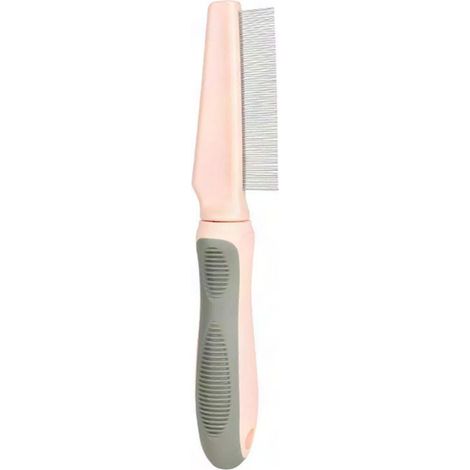 Peigne anti-poils pour chiens et chats, démêlant et démêleur, râteau de toilettage pour perte de poils, vert olive, accessoire de soin animal. (1/5)