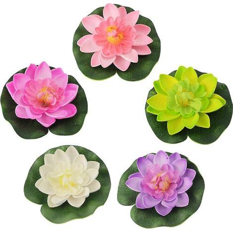 Artificial Water Lilies, Floating Artificial Water Lily, Artificial Floating Water Lilies, Artificial Floating Water Lilies Plants (1/5)