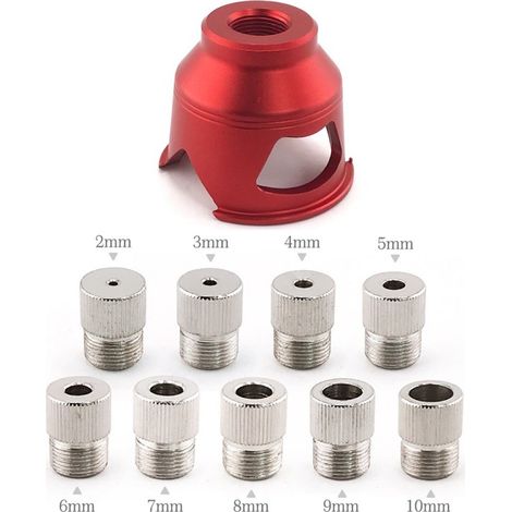 Guide de perçage droit pour chevilles bois, gabarit de perçage à angle droit avec 9 inserts 2‑10 mm (1/5)