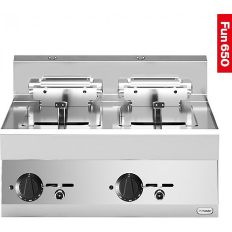 Friteuse  10 + 10 litres - Electrique - Fun 650  - Modular
