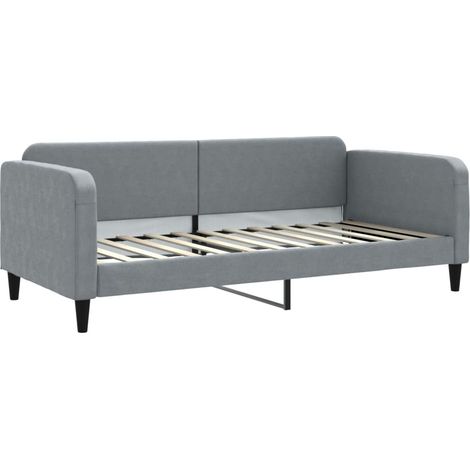 Maison Exclusive - Tagesbett Hellgrau 90x200 cm Stoff (1/5)