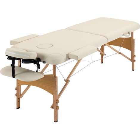 2-teilige, klappbare Kosmetikmassageliege/-tisch aus Holz