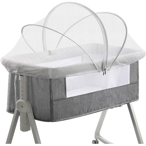 Housse de lit bébé - Moustiquaire pour lit bébé, lit de chevet, lit de voyage pour empêcher les chats dentrer - Moustiquaire respir (1/5)