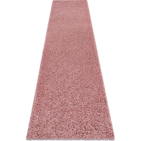 Teppich, Läufer SOFFI shaggy 5cm rosa - in die Küche, Halle, Korridor pink 70x300 cm
