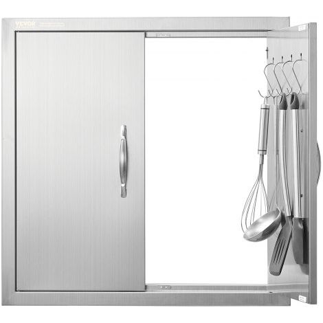Porte d'Accès pour Barbecue Double Porte de Cuisine Extérieure (1/5)