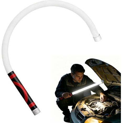 Bâton De Lampe Torche LED Flexible, Lampe D'inspection Mécanique Pliable, Lampe De Travail LED Rechargeable, LED Flexible Pliable Pour Réparations Automobiles Et Activités Extérieures (1/5)