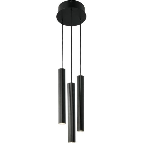 Suspension VICO 3-Rondel Métal Noir, H.40 - IP20 - GU10 /Nordlux Intérieur (1/5)