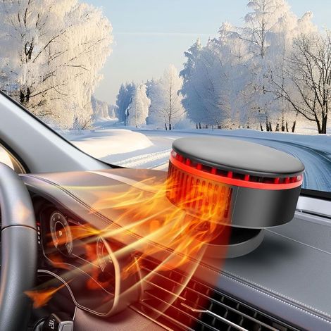 Autoheizung, Windschutzscheibenenteiser und -entfeuchter, 12-V-Autoheizungen für Fahrzeuge, tragbares Autoenteiser-/Entfrostungsgerät zum Anschluss an den Zigarettenanzünder (1/5)