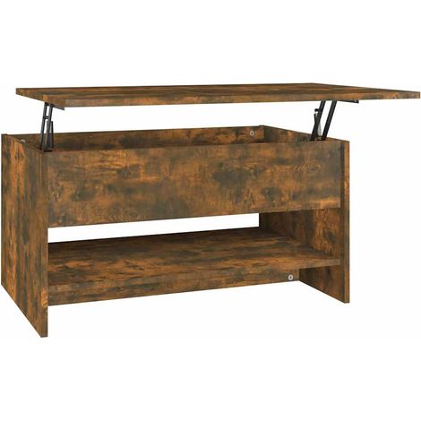 Maison Exclusive - Tavolino da Salotto Rovere Fumo 80x50x40 cm Legno Multistrato (1/5)