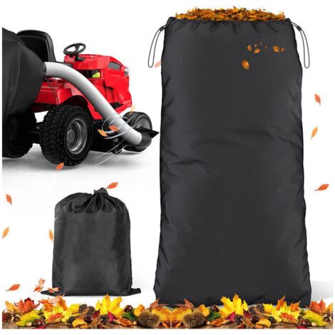 Sac Reutilisable Pour Feuilles De Tracteur De Pelouse 96 X 56 Pouces Extra Large Garden Lawn Leaves Waste Trash Collect Bag (1/5)