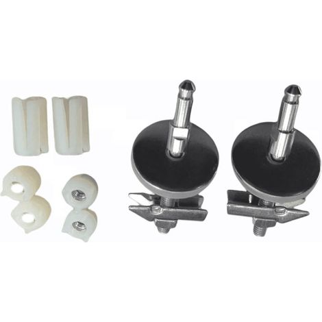Ideal Standard - Multi Suites, Set di cerniere per sedile copriwater a chiusura rallentata serie Tesi in acciaio inox, EW00567, Cromato
