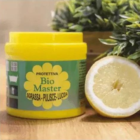 Trade Shop - Bio Master Universal Pasta With Degrease Sponge Cleans Shiny Natural Lemon Cleanser - (1/4)