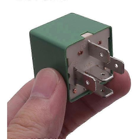 12V 35A 5 Pins Cooling Radiator Fan Relay Green 6547TX for 206 207 306 307 406 407 807 (1/5)