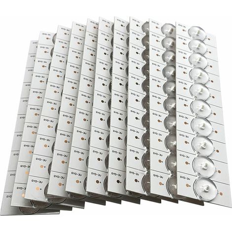 Green Mobility-Perles de lampe SMD avec lentille optique pour 3265 LED de réparation de TV Accessoires de bande de lumière, 3V 100PCS 3V 100PCS (1/5)