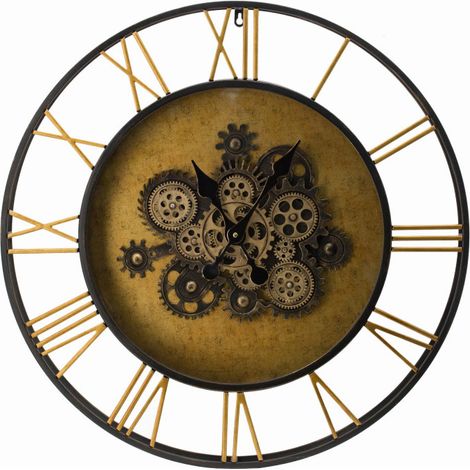 Horloge à engrenages 71x9cm