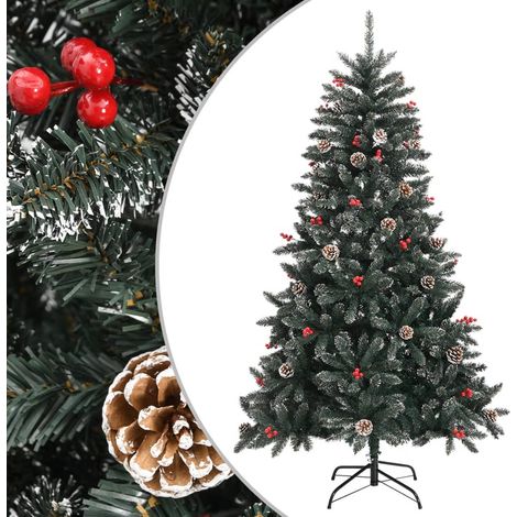 Künstlicher Weihnachtsbaum mit Ständer Grün 150 cm PVC