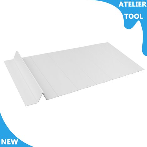 ATELIER Couverture de baignoire en PVC Couverture de baignoire pliable Plaque de bain rectangulaire 160700.65cm (1/5)